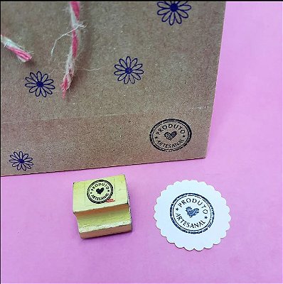 Carimbo Selo Produto Artesanal - Nova Carimbos