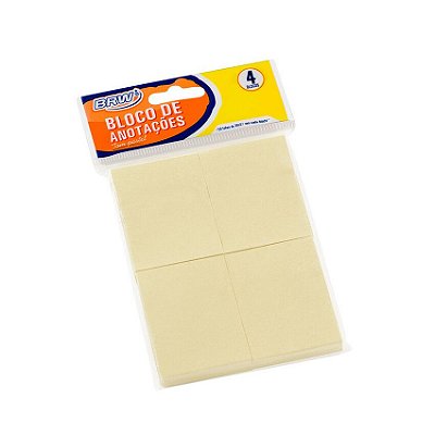 Bloco Smart Notes (Post-It) 38mm x 51mm- Amarelo Pastel