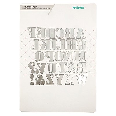 Faca de Corte Letras de Imprensa - kit 30 peças - Mimo Embossing