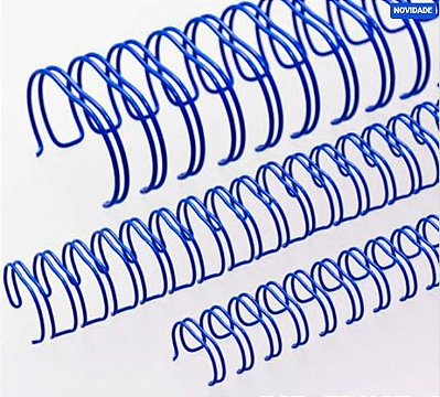 Wire-O 7/8" Azul para Encadernação 2x1 A4 até 180 folhas