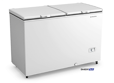 Freezer Refrigerador Horizontal Bivolt Inverter Dupla Ação 417L DA420IFTech Metalfrio