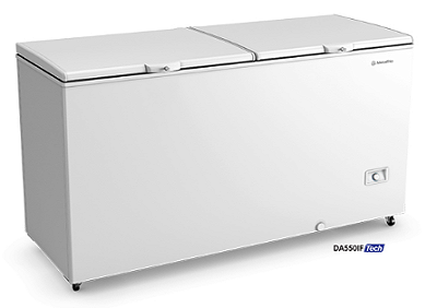 Freezer Refrigerador Horizontal Bivolt Inverter Dupla Ação 543L DA550IFTech Metalfrio.