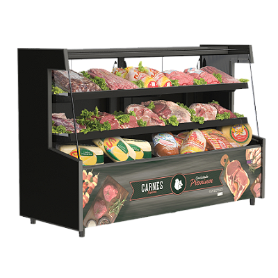 Balcão Refrigerado Visorâmico Duas Pistas VIS 140 Conservex