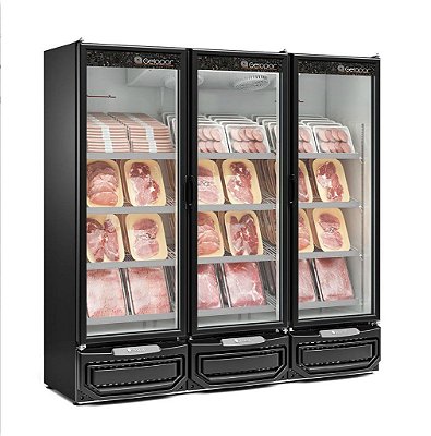 Cervejeira Refrigerador Vertical Conveniência 3 Portas GCBC-1450 PR PV 220v Gelopar