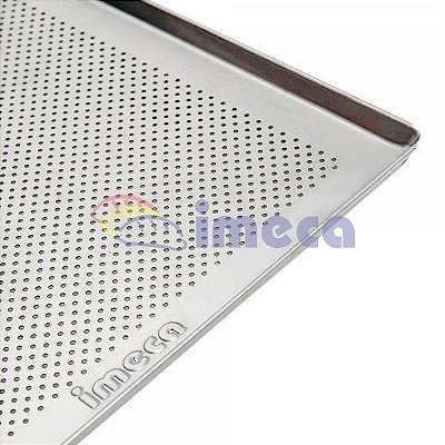 Assadeira Aluminio Perfurada 35x35x1 6089 Imeca