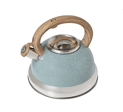 Chaleira Com Apito 2,7 Litros  Linha Roma Cor Verde 4875/111 Brinox