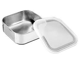 Pote Quadrado Para Preparar Armazenar e Congelar Inox 61229/160 Tramontina