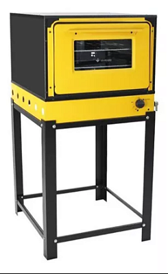 Fogão Profissional Bravo Amarelo Com Pé BRFPAM Venâncio