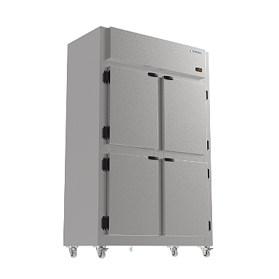 Mini Câmara 4 portas Inox Refrigerador Vertical Linha Profissional 750L 220v KMCP75 Kofisa