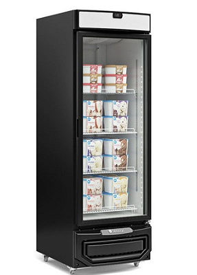 Freezer Conservador Vertical Porta de Vidro GFI-57LP PR 220v Gelopar