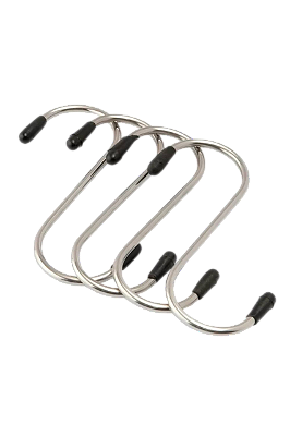 kit Ganchos Tipo S Pontas Pontas Encapadas Capacidade 3kg CK7133 Clink