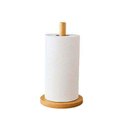 Suporte para Papel Toalha Bambu CK7637 Clink