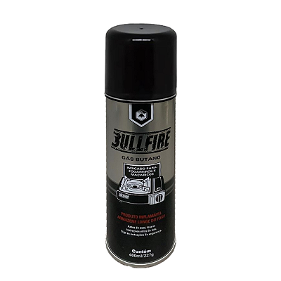 Gás Butano para Fogareiros e Maçaricos 400ml 230g Kit com 4 unidades Bullfire