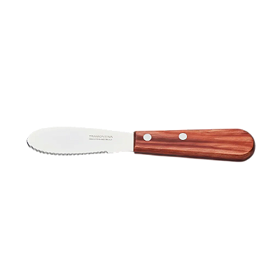 Espátula para Manteiga Lâmina Aço Inox e Cabo em Madeira Tratada Polywood Vermelho 3" 211117473 Tramontina