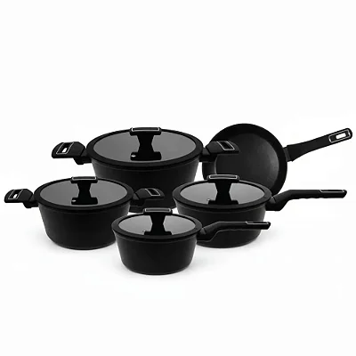 Jogo de Panelas com 5 Peças Manhatan Linha Coolravare PAN014 Hauskraft