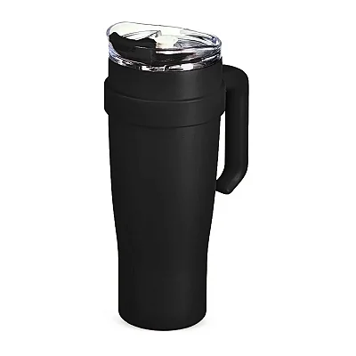 Copo Térmico Pegador Inox Preto 8x12x27,3cm F5257 FlashGoods