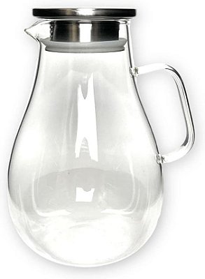 Jarra de Vidro Borossilicato 1,5 Tampa Aço Inox e Silicone JARR021 Hauskraft