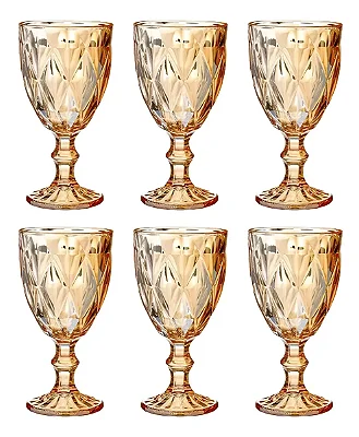 Kit Taças 330ml 6 Peças Ambar Diamond F0401 Flux Flashgoods