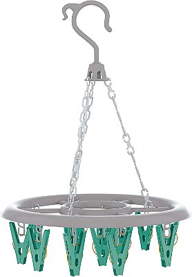 Mini Varal Redondo com 16 Prendedores 31x31x38 LAV6810 Flash Limp