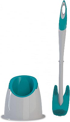Escova Sanitária Silicone Com Suporte BAN6101 Flash Limp