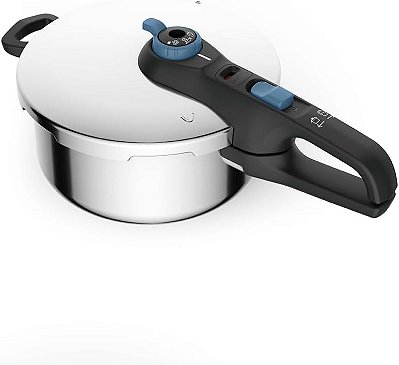 Panela de Pressão Em Aço Inox 4 Litros Fechamento Externo Com Cesta EI40 Rochedo