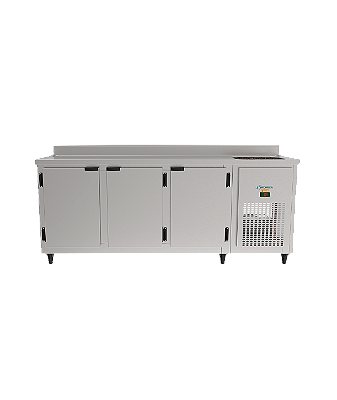 Balcão de Serviço Linha Professionale 3 Portas Com Pia 2Mt KBSP 220v Kofisa