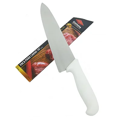 Faca para Carne 10" Polegadas Cabo Branco Premium 7555410 Corneta