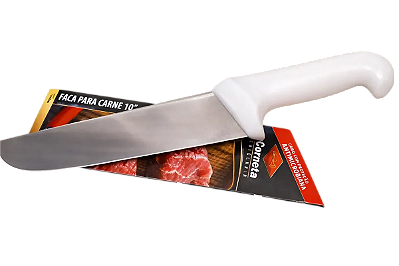 Faca Para Carne Profissional Premium Branca 8 Polegadas Corneta