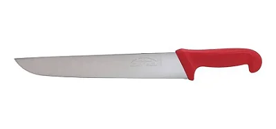 Faca Para Carne Profissional Premium 12 Plegadas Vermelha Corneta.