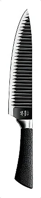 Faca Tubarão Sushi Sashimi Aço Inox 20cm Preto Corneta