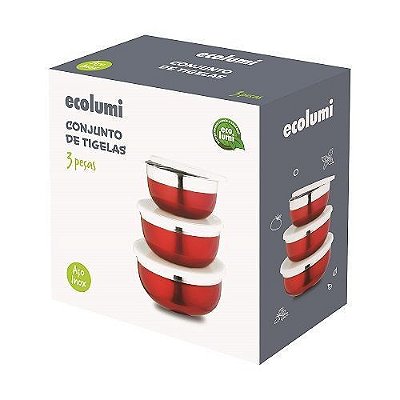 Jogo de tigelas Ecolumi