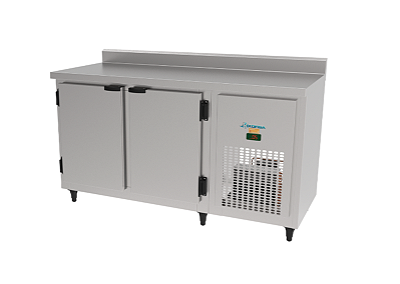 Balcão de Serviço 2 portas aço inox escovado KBSC 150-Kofisa