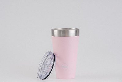 Copo Térmico Rosa Magic  Beer 473ML com Tampa