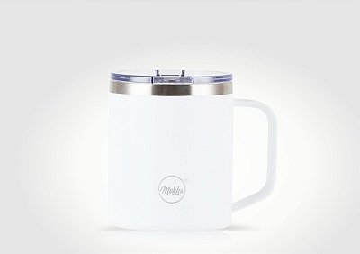 Caneca Térmica Mugy 370ml Branca com revestimento cerâmico
