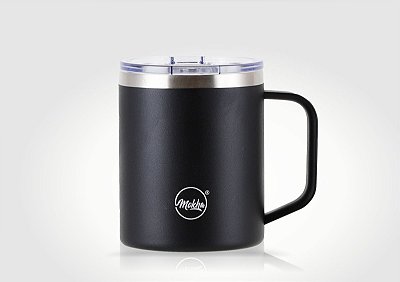 Caneca Térmica Mugy 370ml Preta com revestimento cerâmico