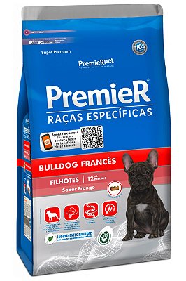 Ração Premier Raças Específicas Bulldog Francês para Cães Filhotes Sabor Frango - 1kg