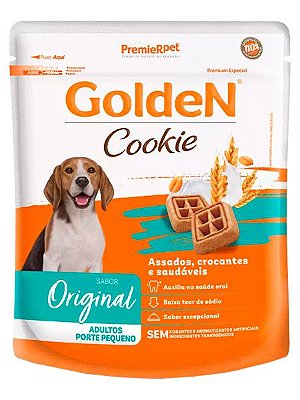Biscoito Cookie Golden Original para Cães Adultos Porte Pequeno - 350g