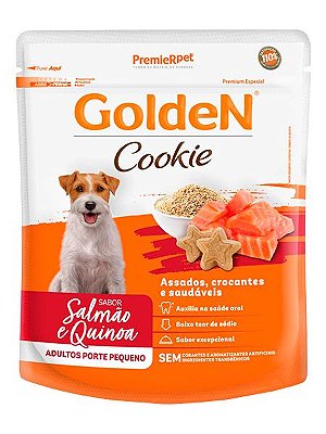 Biscoito Golden Cookie Sabor Salmão e Quinoa para Cães Adultos Porte Pequeno - 350g