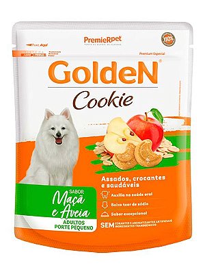 Biscoito Golden Cookie Sabor Maçã e Aveia para Cães Adultos Porte Pequeno - 350g