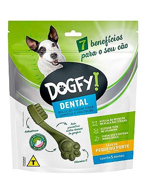 Petisco Dogfy Dental para Cães de Pequeno Porte - 5 unidades