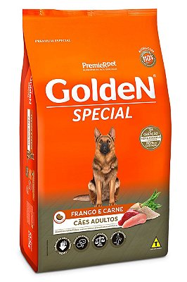 Ração Golden Special para Cães Adultos Frango e Carne - 15kg ou 20Kg