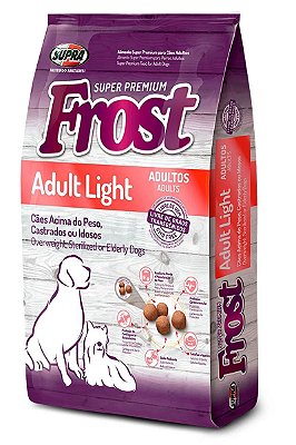 Ração Frost Adult Light Super Premium para Cães Adultos Acima do Peso, Castrados ou Idosos - 2,5kg, 10,1kg ou 15Kg