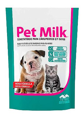 Sachê Pet Milk Vetnil Suplemento Substituto do Leite Materno para Filhotes de Cães e Gatos - 100g ou 300g