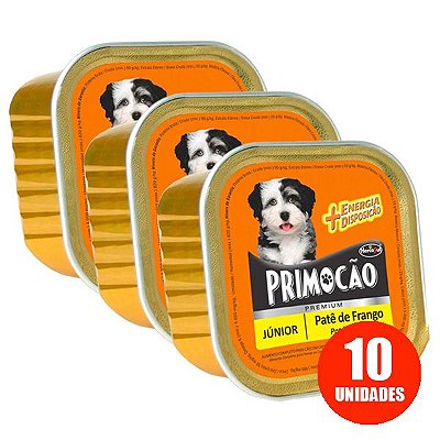 Patê Primocão Sabor Frango para Cães Filhotes 300g - 10 unidades