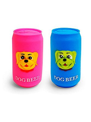 Brinquedo para Cães Lata em Vinil - Dog Beer