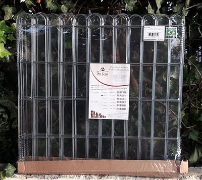 Cercado para Cachorro Modular Galvanizado com Mola 60x60 com 8 telas - Pet Ferri