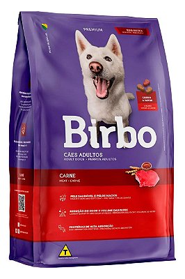 Ração Birbo Premium Sabor Carne para Cães Adultos - 7Kg ou 15Kg