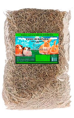 Feno In Natura Cia dos Coelhos Erva Cidreira para Roedores - 400g