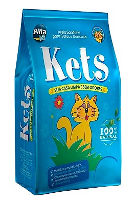 Areia Sanitária Kets para Gatos - 4kg ou 12kg