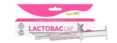 Suplemento Probiótico e Prebiótico Lactobac Cat Organnact para Gatos - 16g